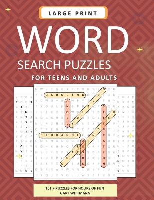 Book cover for LARGE PRINT Word Search Puzzles for Teens and Adults