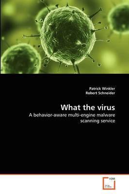 Book cover for What the virus