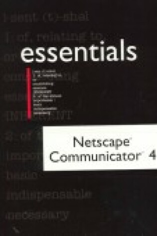 Cover of Netscape Communicator 4.0 Essentials