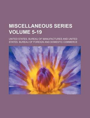 Book cover for Miscellaneous Series Volume 5-19