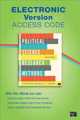 Book cover for Political Science Research Methods Electronic Version