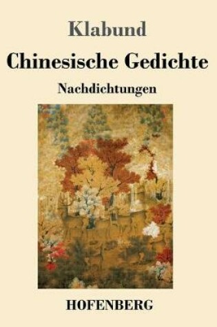Cover of Chinesische Gedichte
