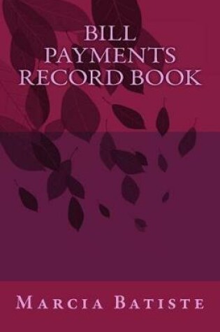 Cover of Bill Payments Record Book