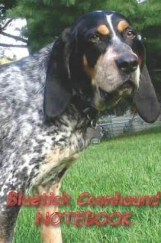 Cover of Bluetick Coonhound NOTEBOOK