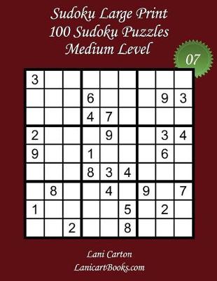 Book cover for Sudoku Large Print - Medium Level - N°7