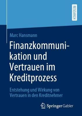 Book cover for Finanzkommunikation und Vertrauen im Kreditprozess