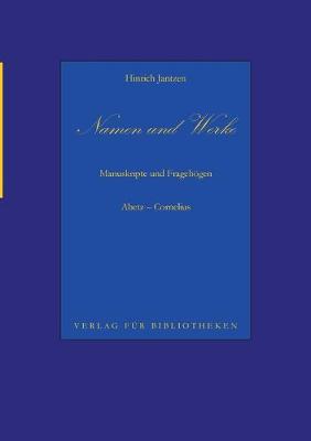 Book cover for Namen und Werke 6