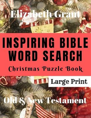 Book cover for Inspiring Bible Word Search Christmas Puzzle Book