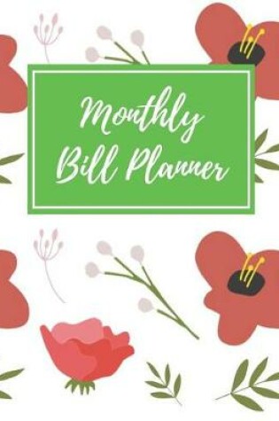 Cover of Monthly Bill Planner