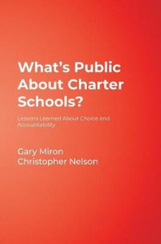 Cover of What's Public About Charter Schools?