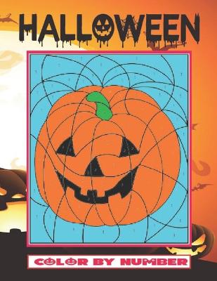 Book cover for Halloween Color by Number