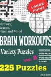 Book cover for BRAIN WORKOUTS Variety Puzzles 2