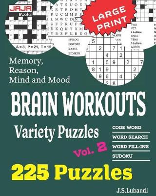 Book cover for BRAIN WORKOUTS Variety Puzzles 2