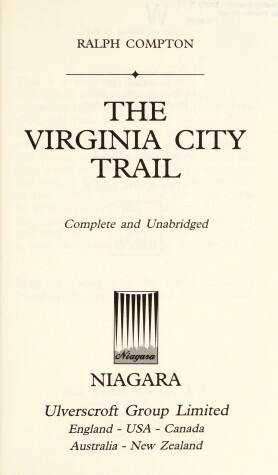 Cover of The Virginia City Trail