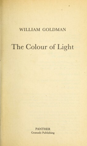 Book cover for The Colour of Light