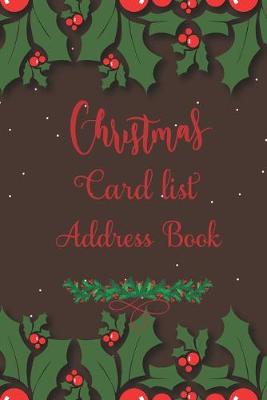 Cover of Christmas Card List Address Book