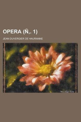 Cover of Opera Volume N . 1