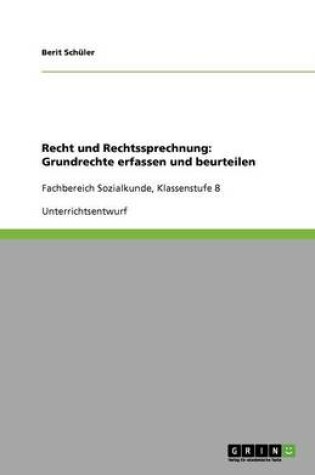 Cover of Recht und Rechtssprechnung