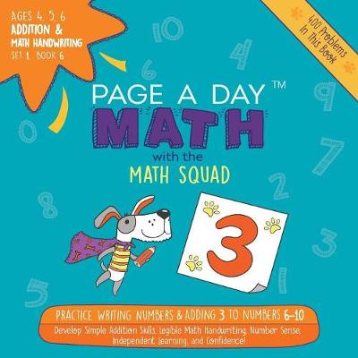 Book cover for Addition & Math Handwriting Book 6