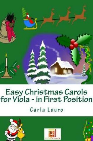 Cover of Easy Christmas Carols for Viola - In First Position