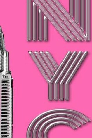 Cover of New York City Chrysler Building pink Drawing Writing creative blank journal