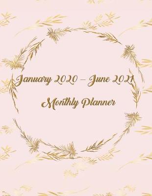 Book cover for January 2020 - June 2021 Monthly Planner