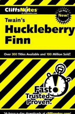 Cover of CliffsNotes on Twain's The Adventures of Huckleberry Finn