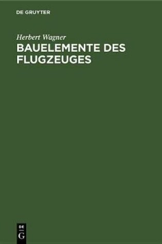 Cover of Bauelemente Des Flugzeuges
