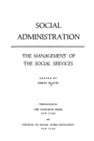 Cover of Social Administrat