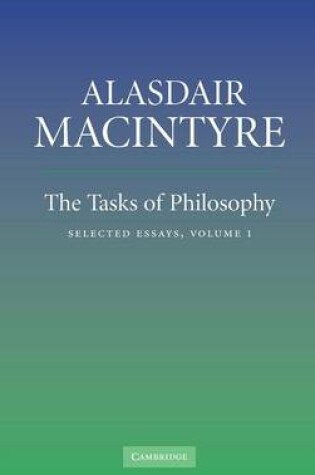 Cover of The Tasks of Philosophy: Volume 1