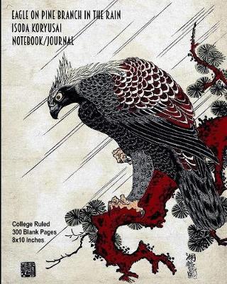 Book cover for Eagle on Pine Branch in the Rain - Isoda Koryusai - Notebook/Journal