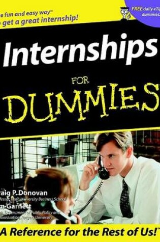 Cover of Internships For Dummies