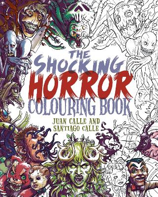 Book cover for The Shocking Horror Colouring Book