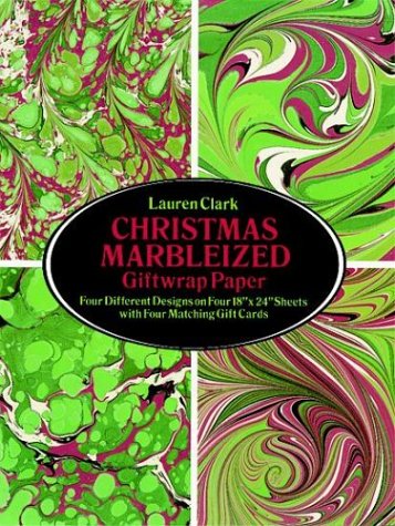 Book cover for Christmas Marbelized Giftwrap Paper