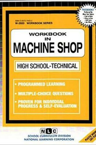 Cover of MACHINE SHOP WORKBOOK