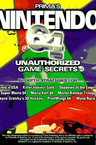 Cover of Nintendo 64 Unauthorized Game Secrets