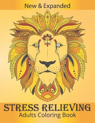 Book cover for Stress Relieving Adults Coloring Book