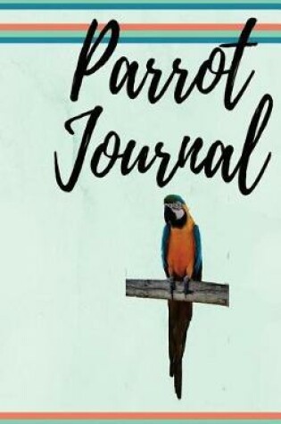 Cover of Parrot Journal Notebook 100 Pages, Journal Paper, Parrot Photo Marble Effect Diary