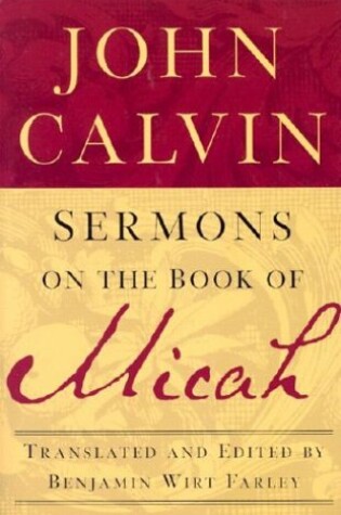Cover of Sermons on the Book of Micah