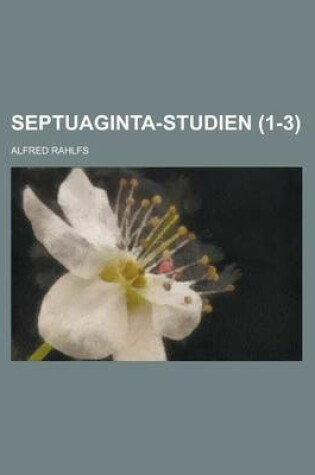 Cover of Septuaginta-Studien (1-3 )