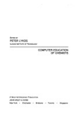 Cover of Computer Education of Chemists