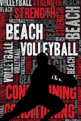 Book cover for Mens Beach Volleyball Strength and Conditioning Log