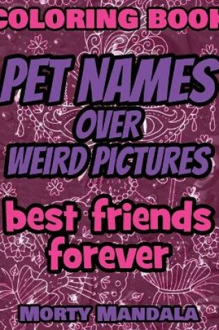 Cover of Coloring Book - Pet Names over Weird Pictures - Draw Your Imagination