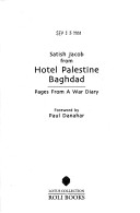 Book cover for Satish Jacob from Hotel Palestine Baghdad