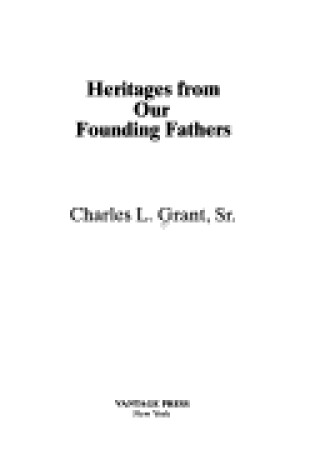 Cover of Heritages from Our Founding Fathers