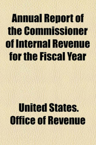 Cover of Annual Report of the Commissioner of Internal Revenue for the Fiscal Year