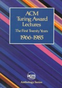 Book cover for ACM Turing Award Lectures