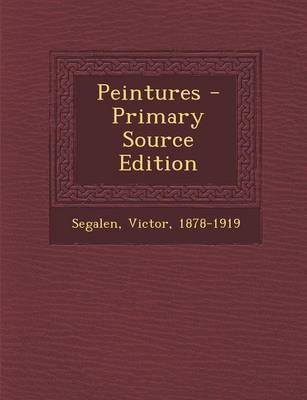 Book cover for Peintures - Primary Source Edition