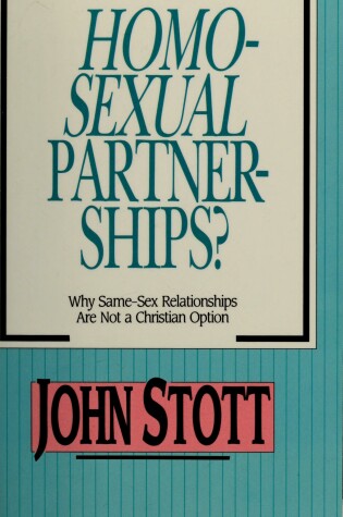 Cover of Homosexual Partnerships?