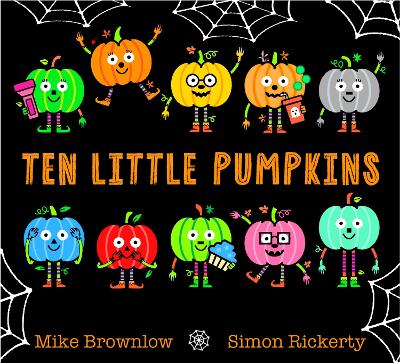 Book cover for Ten Little Pumpkins